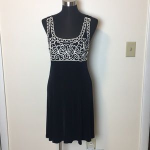 90s vintage mini dress / white soutache dress